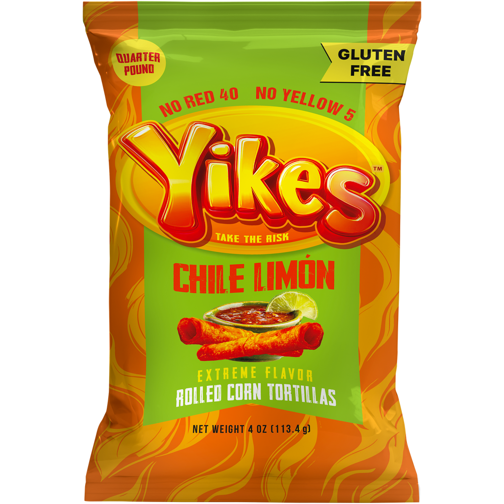 Yikes Chile Limon Extreme Flavor Rolled Corn Tortillos - 4oz