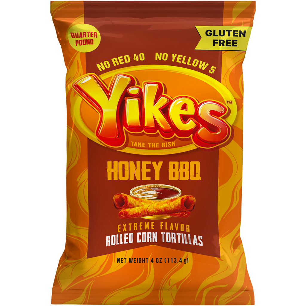 Yikes Honey BBQ Rolled Corn Tortillos - 4oz