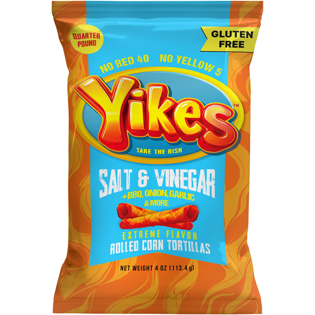 Yikes Salt & Vinegar Rolled Corn Tortillas - 4oz