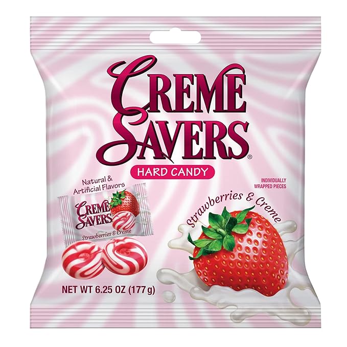 Creme Savers Hard Candy Strawberries & Cream