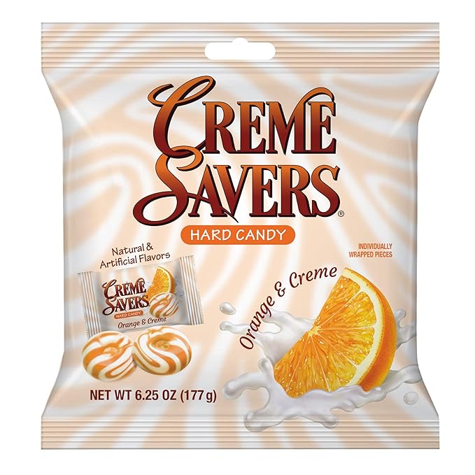 Creme Savers Hard Candy Orange & Creme