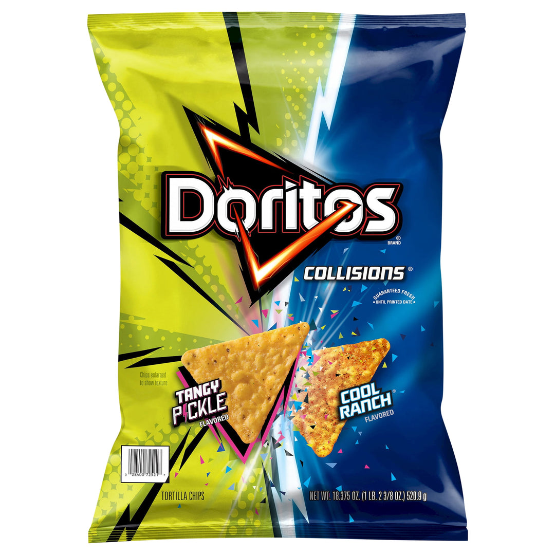 DORITOS COLLISIONS™ Intense Pickle & COOL RANCH® Flavoured Tortilla Ch