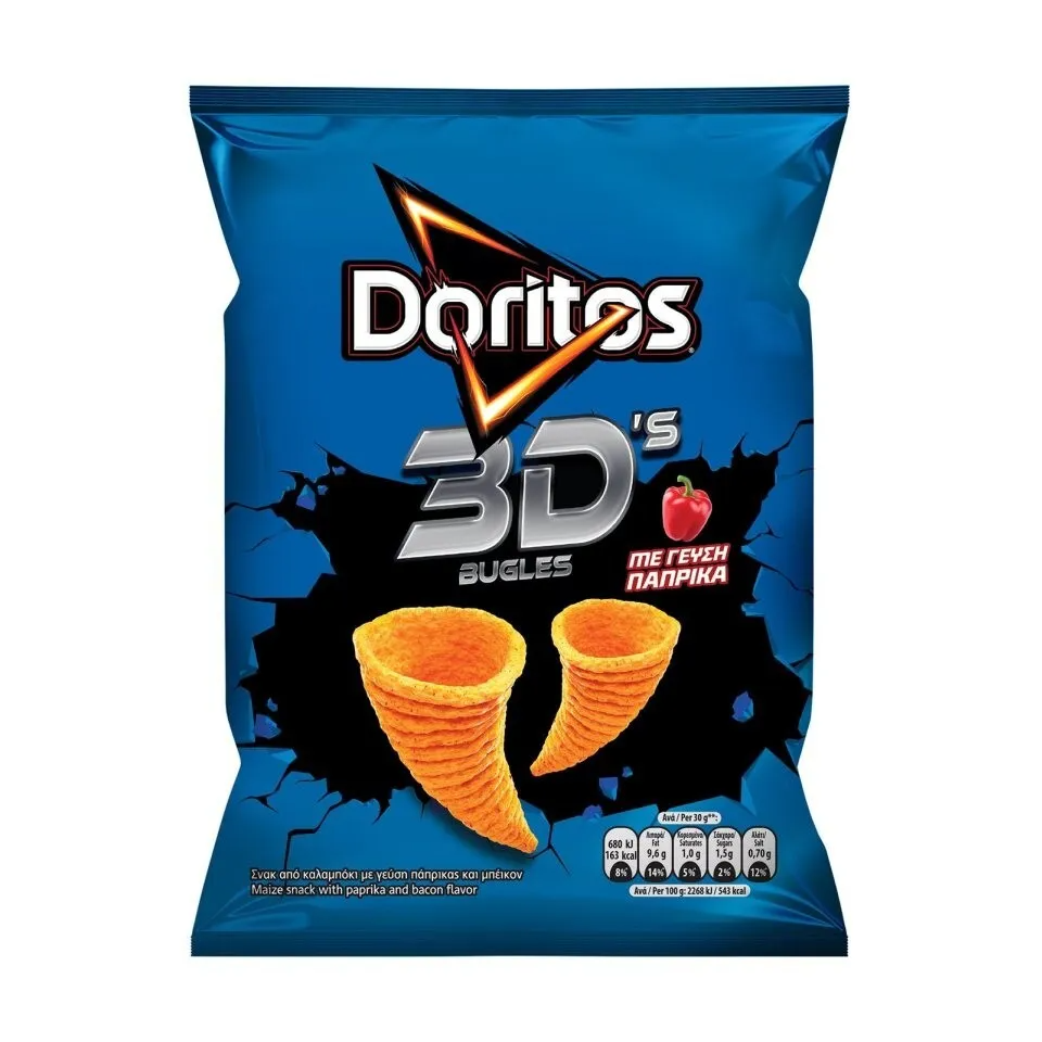 Doritos 3D's Bugles Paprik Exotic Snack Guys