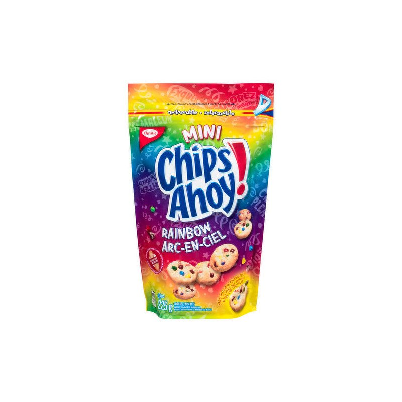 Chips Ahoy minis Rainbow 258g - Canada (Case of 12)