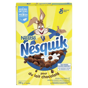 Nestle nesquik 340g cereal- Canada (Case of 12)