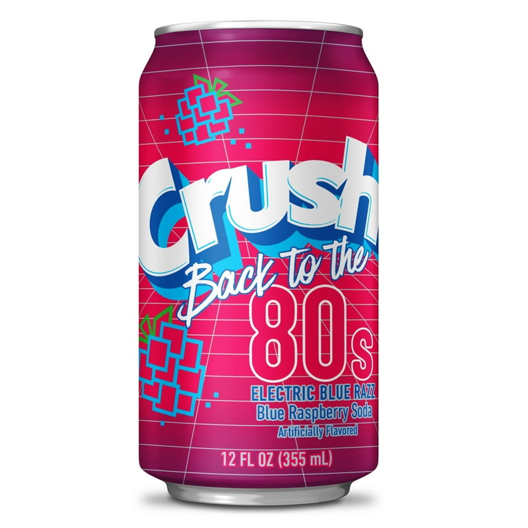 Crush Electric Blue Razz Soda - 12oz