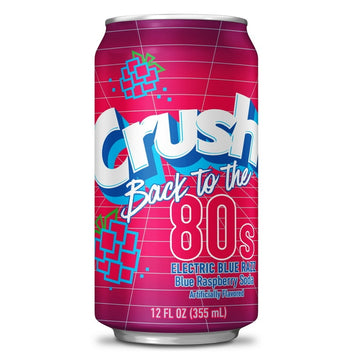 Crush Electric Blue Razz Soda - 12oz