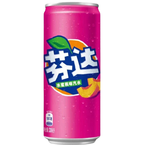 Fanta Peach 330ml Case of 24 - China