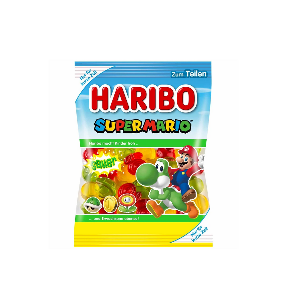 Haribo Super Mario Sour 175g - Germany (Case of 12)