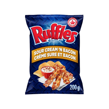 Ruffles Sour Cream & Bacon Bag Wholesale - Case of 12