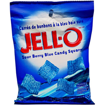 Jell-O Sour berry blue 127g Bag Wholesale - Box of 12
