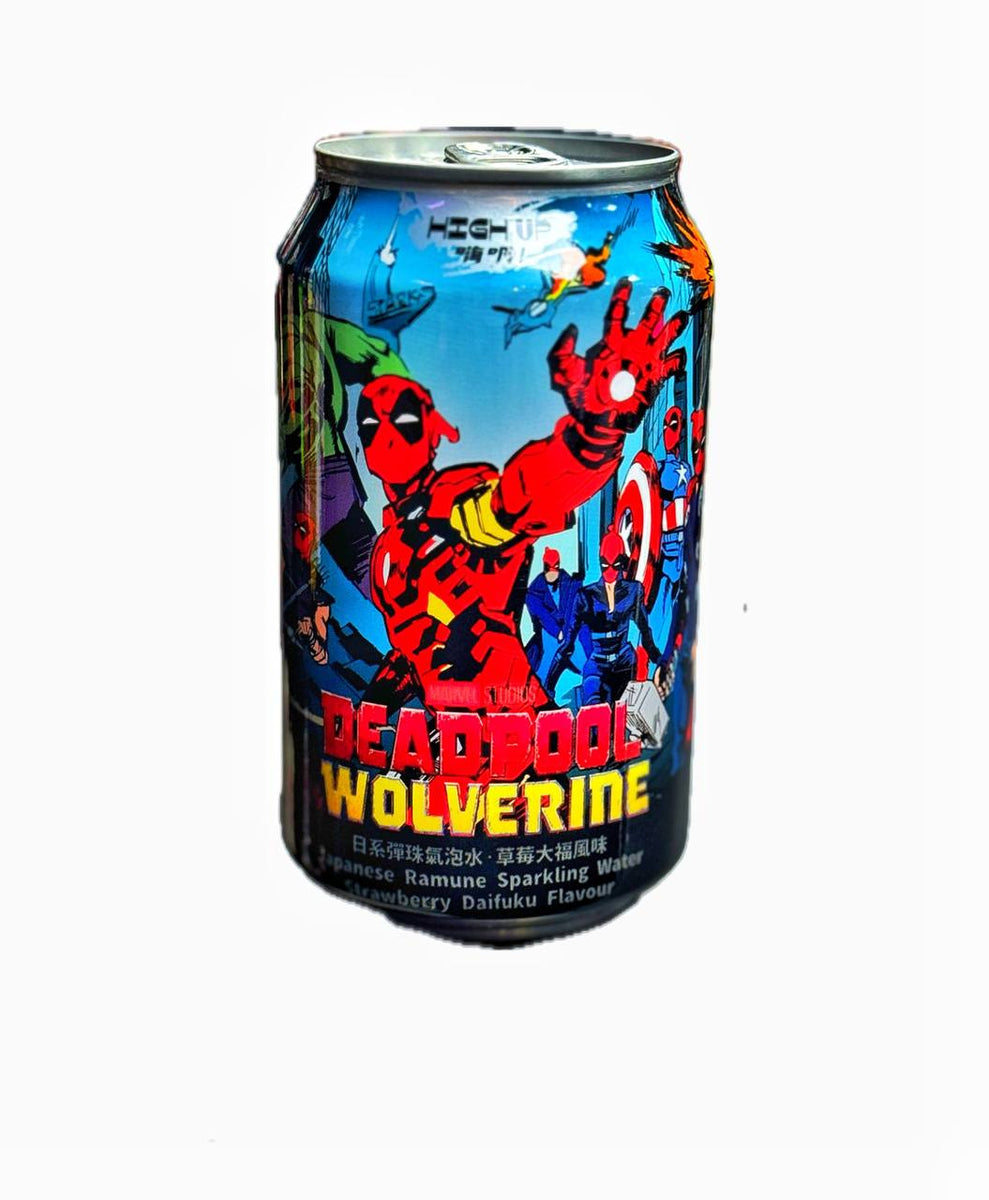 High Up Deadpool & Wolverine Ramune Strawberry Daifuku Flavor – Exotic ...