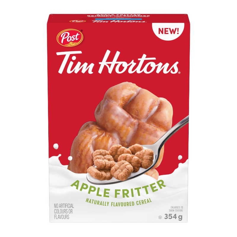 Tim Hortons Apple Fritter 354g Box Wholesale box of 12