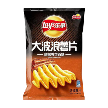 Lays BBQ pork 70g Bag Wholesale - Case of 22
