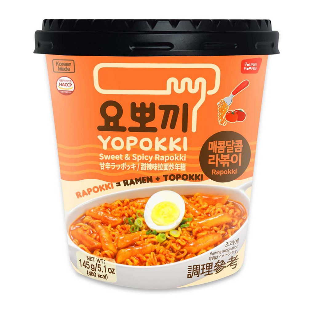 Raeppoki Yopokki Sweet And Spicy Cup Rapokki – Exotic Snack Guys