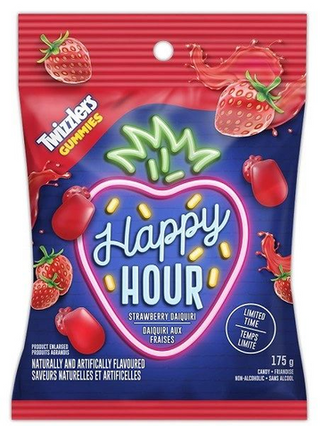 Happy Hour Twizzlers Gummies Strawberry Daiquiri