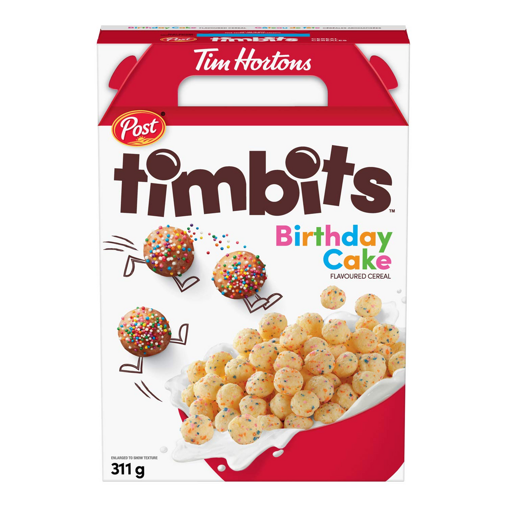 Post Timbits Birthday Cake Cereal