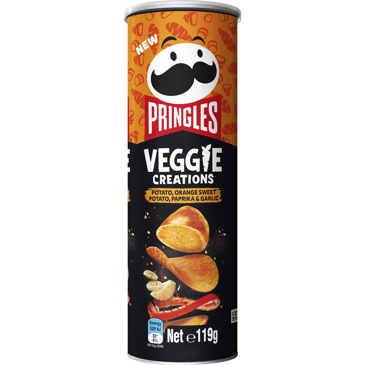 Pringles Veggie Chips Sweet Potato w/ Garlic Exotic Snack Guys