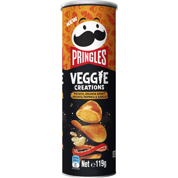 Pringles Veggie Chips Sweet Potato With Garlic & Chilli Paprika