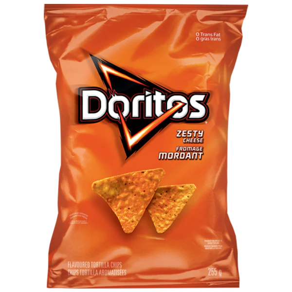 Doritos Zesty Nacho Cheese 66g Canada (Case of 12)