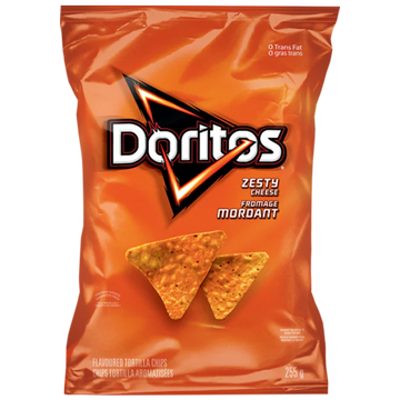 Doritos Zesty Nacho Cheese 66g Canada (Case of 12)